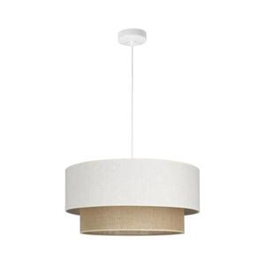NATIA függőlámpa kábelen, 1xE27/60W/230V, átmérő 45 cm, fehér/barna H0240 kép