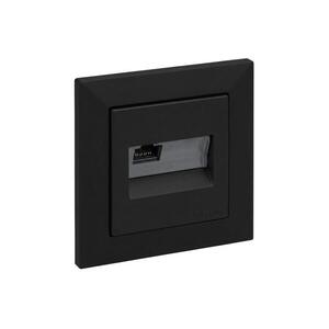 Legrand - RJ45 Ethernet csatlakozóaljzat SUNO kerettel, fekete LR0076+LR0068 kép