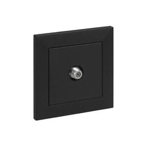 Legrand - SUNO TV aljzat kerettel, fekete LR0076+LR0075 kép