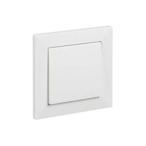 Legrand - Egypólusú 1-es kapcsoló SUNO kerettel, fehér LR0092+LR0086 kép