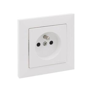 Legrand - Fali aljzat 250V/16A kerettel SUNO fehér LR0092+LR0081 kép