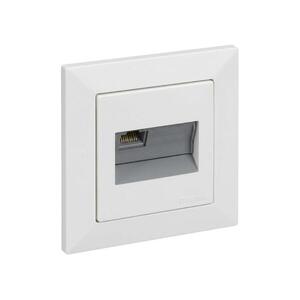 Legrand - RJ45 Ethernet aljzat SUNO kerettel, fehér LR0092+LR0084 kép