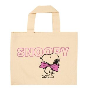 PEANUTS pamut táska 38x50cm , Snoopy masnival kép