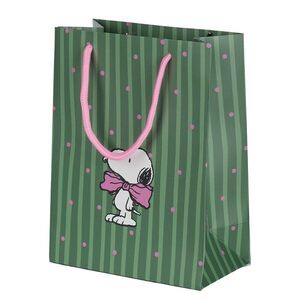 PEANUTS ajándéktáska , Snoopy masnival közepes kép