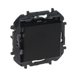 Legrand - Egypólusú 1/0 nyomógomb keret nélkül NILOE STEP fekete 863507B kép