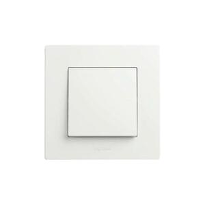 Legrand - Egypólusú kapcsoló č. 1/0 NILOE STEP kerettel, fehér LR0060+LR0057 kép