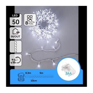 B.V. - LED Kültéri karácsonyi fényfüzér 50xLED 5, 3m IP44 hideg fehér B10303AFXY kép