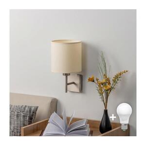 BRILAGI - LED fali lámpa NUBILA 1xE27/60W/230V matt króm/krémszínű EG32507+BG1585 kép
