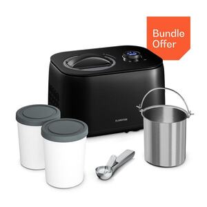 Klarstein FrostFusion jégkészítő gép, slushie- és joghurtkészítő kompresszorral és tartozékokkal | 1 l | 100 W kép