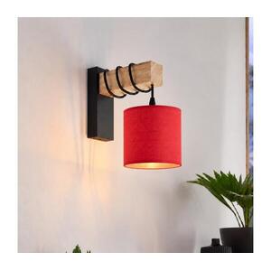 BRILAGI - Fali lámpatest NUBILA 1xE27/60W/230V barna/fekete/piros EG44078+BG1578 kép