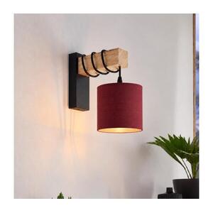 BRILAGI - NUBILA fali lámpatest 1xE27/60W/230V barna/fekete/pompei vörös EG44078+BG1579 kép