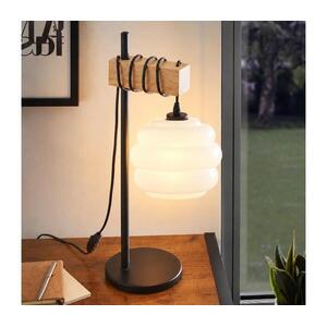 BRILAGI - Asztali lámpa NUBILA 1xE27/40W/230V barna/fekete/fehér EG780173+NSTK7639 kép