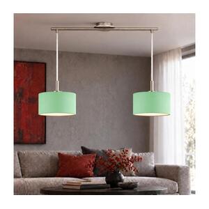 Eglo - LED kábeles csillár TUNJA 2xE27/60W/230V matt króm/zöld EG32519+2xNSTK9677 kép