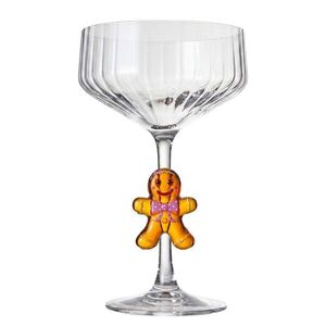 GINGER BREAD pezsgős kehely 320ml , mézeskalácsfigura kép