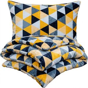 4Home Scandi triangle mikroflanel ágyneműhuzat, 160 x 200 cm, 70 x 80 cm, 160 x 200 cm, 70 x 80 cm kép