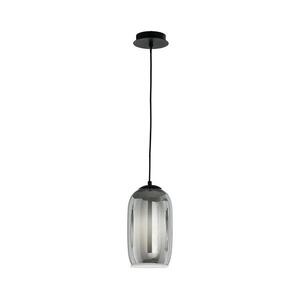 Ondaluce - BONNIE függőlámpa kábellel 1xE27/15W/230V átm. 15, 5 cm fekete/füstszínű fekete SO.BONNIE/3-FUME kép