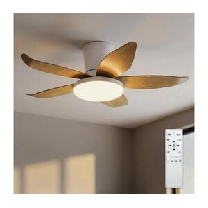 BRILAGI - LED fényerőszabályozható mennyezeti látor LED/32W/230V 95 cm fehér/barna + távirányító WF-OSD-184 kép