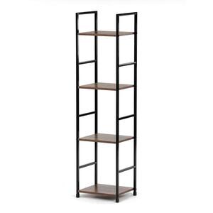 Régi fa dekor polc, MDF, fekete lakk, 4 db kép