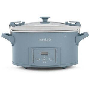 CrockPot lassúfőző, 6, 6 l, kék, digitális, kijelző kép