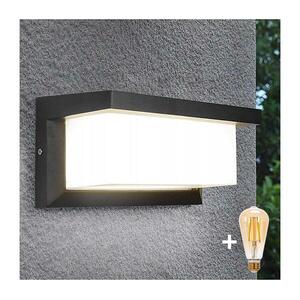 LED dimmelhető kültéri fali lámpa NEELY 1xE27/6W/230V 2700-6500K IP54 antracit BW0296+AI0601 kép