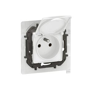 Legrand - Kültéri háztartási dugalj keret nélkül NILOE 250V IP44 fehér NP3108WH kép