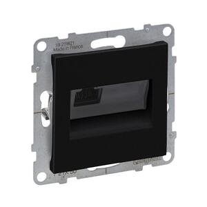Legrand - RJ45 Ethernet aljzat, keret nélküli, SUNO, fekete 721450 kép