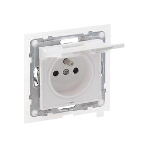 Legrand - Kültéri háztartási dugalj keret nélkül NILOE STEP 250V IP44 fehér 721186 kép