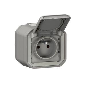 Legrand - Kültéri aljzat PLEXO 250V IP55 szürke 069731L kép