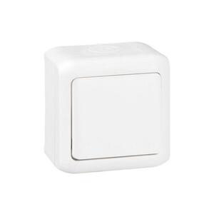 Legrand - Egypólusú fali kapcsoló 1. FORIX IP44 fehér 782360 kép