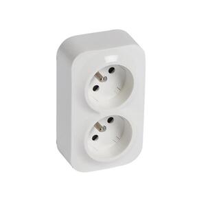 Legrand - Fali dupla háztartási aljzat FORIX 250V fehér 782419 kép