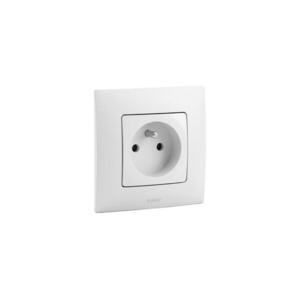 Legrand - NILOE 250V fehér keretes fali aljzat LR0028+LR0017 kép