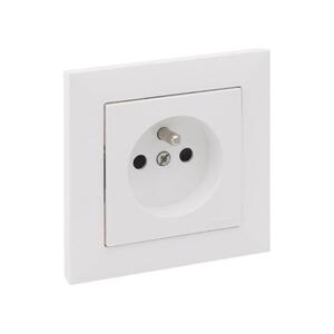 Legrand - Fali aljzat kerettel SUNO 250V fehér LR0092+LR0081 kép