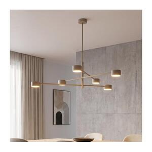 EMIBIG Rudas csillár NATSU 6xGX53/10W/230V bézs 1780/6 kép