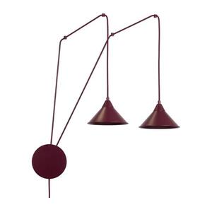 EMIBIG Kábeles függőlámpa ABRAMO 2xE27/15W/230V piros 1787/2 kép