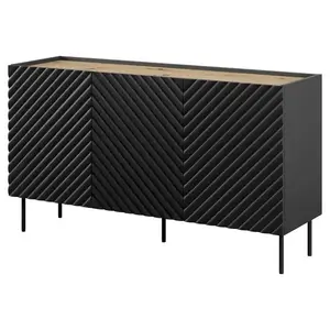 Komód 150 3d2sz Onda Fekete kép