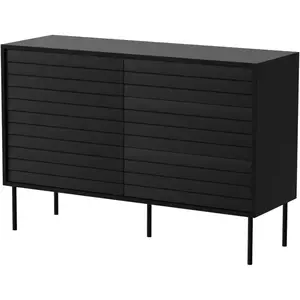 Komód Cortina 120 1d3s Fekete/ Fekete kép