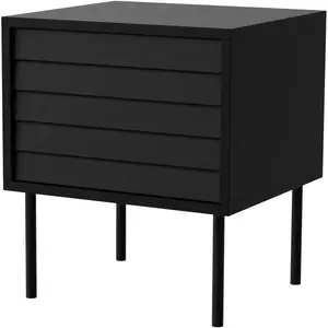 Éjjeliszekrény Cortina Fekete/ Fekete ( 2db, ) kép