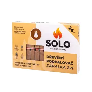 SOLO fa gyújtós/gyufa 2az1-ben 24 db 620117 kép