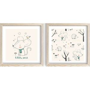 Gyerek kép készlet 2 db-os 33x33 cm Little One – Wallity kép