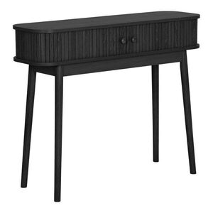 Fekete borovi fenyő konzolasztal 30x100 cm Nikoo – House Nordic kép
