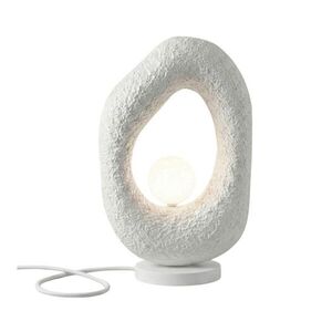 Fehér fém asztali lámpa (magasság 50 cm) Lore – Opviq lights kép