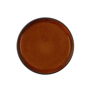 Fekete-borostyán színű desszertes kőedény tányér ø 17 cm Gastro Black/Amber – Bitz kép
