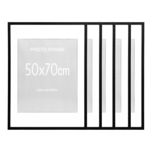 Fekete képkeret szett 5 db-os 50x70 cm Marbella – House Nordic kép