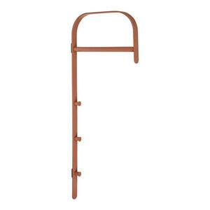 Konyakbarna fém fali ruhatartó állvány 30x80x3 cm Gresto – House Nordic kép
