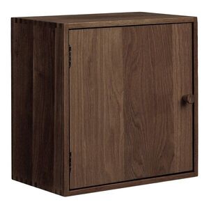 Sötétbarna többszintes tölgyfa fali polc 30 cm Townsville – House Nordic kép