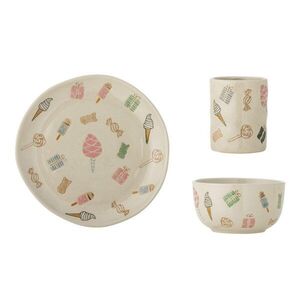 Kőedény gyerek étkészlet 3 db-os Sweets – Bloomingville Mini kép