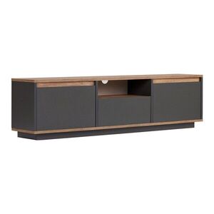Antracitszürke TV-állvány 160x42x30 cm Sentinel – Kalune Design kép