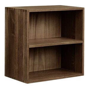 Sötétbarna többszintes tölgyfa fali polc 30 cm Townsville – House Nordic kép
