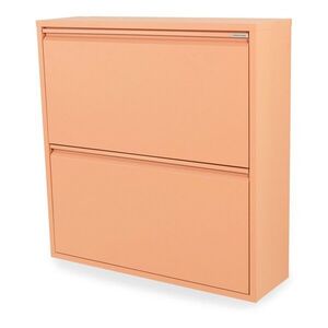 Lazacszínű fém billenő ajtós cipőtartó 75x77, 5x22, 5 cm Billy – Spinder Design kép