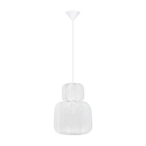 Matt fehér textil függőlámpa ø 28 cm Delina – Nova Luce kép